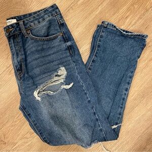 Dark Wash Straight Leg Jeans